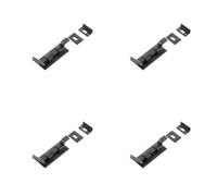 Loops 4 Pack High-Quality 102mm Black Necked Bolts For Enhanced Security - Door Bolt Lock