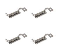 Loops 4 Pack High-Quality 102mm Pewter Necked Bolts For Security - Door Bolt Lock