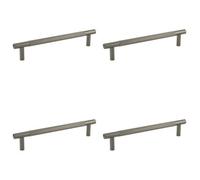 Loops 4 Pack High-Quality 300mm Black Nickel Pull Handle For Doors - Door Handle