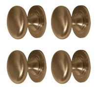 Loops 4 Pack High-Quality 32mm Satin Brass Cupboard Knob For Elegant Furniture - Kitchen Cabinet Knob