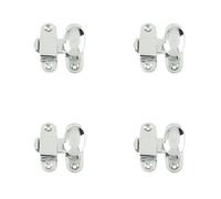 Loops 4 Pack High-Quality 51mm Polished Chrome Showcase Catch By Frelan Hardware - Cupboard Door Catch