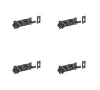 Loops 4 Pack High-Quality Antique Necked Bolts 125mm In Classic Black Finish - Door Bolt Lock