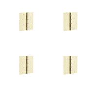 Loops 4 Pack High-Quality Polished Brass Projection Hinge 102X102X3mm For Doors And Cabinets - Door Hinges