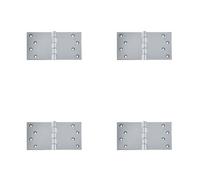 Loops 4 Pack High-Quality Polished Chrome Projection Hinge 102X200X4.5mm For Seamless Functionality - Door Hinges