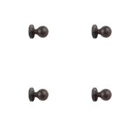 Loops 4 Pack High-Quality Round Beeswax Cupboard Knob 27X39mm - Kitchen Cabinet Knob