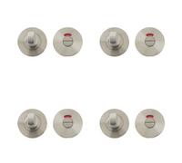 Loops 4 Pack High-Quality Stainless Steel Door Turns And Releases With Indicator - Grade 201, 52X8mm - Door Handle