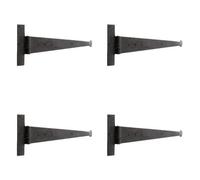 Loops 4 Pack High-Quality T Hinge 445X132mm In Beeswax Finish For Durable Construction - Traditional Gate Door - Door Hinges