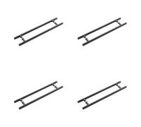 Loops 4 Pack Matt Black Back To Back Pull Handle 600mm - Stylish And Durable - Door Handle