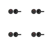 Loops 4 Pack Matt Black Easy Turn And Release 52mm For Fire Doors - Door Handle