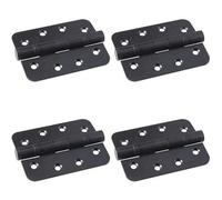 Loops 4 Pack - Pair Grade 13 Heavy Duty Ball Bearing P Hinge Radius 107 X 77mm Matt Black Door