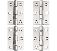 Loops 4 Pack - Pair Grade 7 Heavy Duty Ball Bearing Hinge - 76 X 51mm Bright Stainless Steel