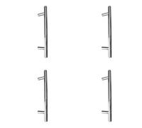 Loops 4 Pack Polished Stainless Steel T Bar Cabinet Handle - 188X12mm For Stylish Kitchens - Kitchen Drawer Pull Handle