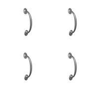 Loops 4 Pack Premium 150mm Satin Anodised Aluminium Bow Handle For Stylish Interiors - Door Handle