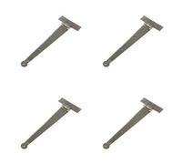 Loops 4 Pack Premium 300X110mm Pewter T Hinge For Doors And Cabinets - Traditional Gate Door - Door Hinges