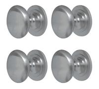 Loops 4 Pack Premium 38mm Satin Chrome Cupboard Knob For Stylish Home Decor - Kitchen Cabinet Knob
