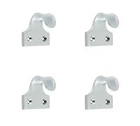 Loops 4 Pack Premium 50mm Satin Chrome Brass Sash Lifts For Windows - Window Fastener