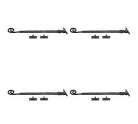 Loops 4 Pack Premium Curly Tail Casement Stays 305X15X6mm In Beeswax Finish - Window Peg Bar