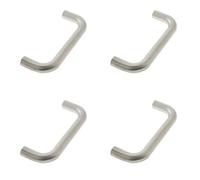 Loops 4 Pack Premium Grade 304 Stainless Steel D Shape Pull Handle - 19mm Satin Finish - Door Handle