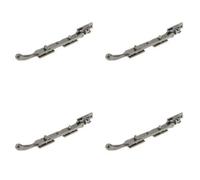 Loops 4 Pack Premium Pewter Bulb End Casement Stays 203X15X6mm For Windows And Doors - Window Peg Bar