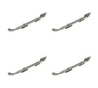 Loops 4 Pack Premium Pewter Bulb End Casement Stays - 243mm X 15mm X 6mm - Window Peg Bar