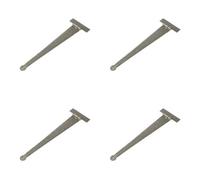 Loops 4 Pack Premium Pewter T Hinge 445X132mm For Doors And Cabinets - Traditional Gate Door - Door Hinges
