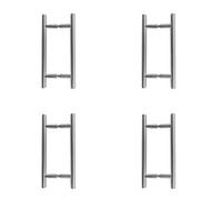 Loops 4 Pack Premium Satin Stainless Steel 32mm Pull Handle For B2B Fixing - 1200X32X1000mm - Door Handle