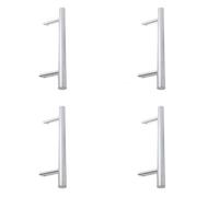 Loops 4 Pack Premium Satin Stainless Steel Cranked Pull Handle 1200X32mm For Durability And Style - Door Handle