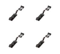 Loops 4 Pack Premium Shepherds Crook Necked Bolts 102mm In Beeswax Finish - Door Bolt Lock