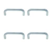 Loops 4 Pack Premium Stainless Steel 19mm D Shape Pull Handle Grade 304 - Satin Finish Door Handle