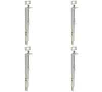 Loops 4 Pack Premium Stainless Steel Lever Action Flushbolts For Double Doors 203X20mm