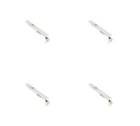 Loops 4 Pack Premium Stainless Steel Lever Action Flushbolts For Double Doors - 203X20mm Polished Finish