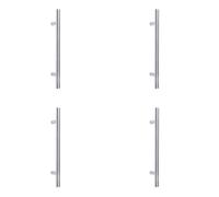 Loops 4 Pack Premium Stainless Steel Pull Handle 32mm - Durable And Stylish B/t Fixing - Door Handle
