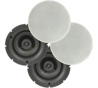 Loops 4 Pack PRO 6.5" 80W Low Profile Ceiling Speakers 2 Way Wall Mount Slim Line