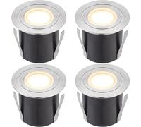 Loops 4 PACK Recessed IP67 Guide Light - 1.2W Warm White LED - Stainless Steel in Metallics Loops Metallics