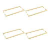 Loops 4 Pack Satin Brass Back To Back Pull Handle - 425mm Stylish Design - Door Handle