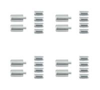 Loops 4 Pack Satin Chrome Locking Sash Stop For Enhanced Security - Window Fastener