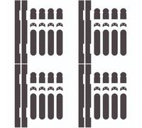 Loops 4 Pack - Self Adhesive Intumescent Strip Pack Setceam Concealed Hinge - Fire Smoke Door Set