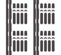 Loops 4 Pack - Self Adhesive Intumescent Strip Pack Setceam Concealed Hinges - Smoke Fire Door Set