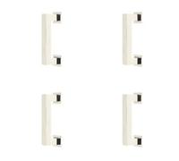 Loops 4 Pack Sleek 96mm Polished Nickel Cabinet Handle For Modern Interiors - Kitchen Drawer Pull Handle