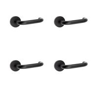 Loops 4 Pack Sl lack Stainless Steel Door Handle For Modern Interiors - Interior Handle