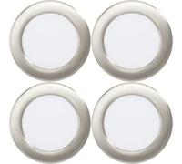Loops 4 Pack Sleek Satin Nickel Ceiling Spotlight For Indoor Spaces - Modern Design