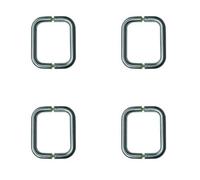 Loops 4 Pack Sleek Stainless Steel D Shape Pull Handle For Modern Interiors - 19mm Size - Door Handle