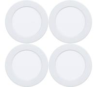 Loops 4 PACK Sleek White Ceiling Spotlight for Any Indoor Room - Semi Flush Loops White