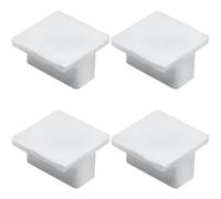 Loops 4 Pack - Square T Shape Cupboard Door Knob 38 X 38mm Polished Chrome Cabinet Handle