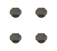 Loops 4 Pack Stylish 40mm Dark Bronze Cupboard Knob For Modern Interiors - Kitchen Cabinet Knob