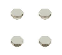 Loops 4 Pack Stylish 40mm Polished Nickel Cupboard Knob For Modern Interiors - Kitchen Cabinet Knob