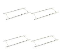 Loops 4 Pack Stylish 425mm Back To Back Polished Nickel Pull Handle For Modern Interiors - Door Handle