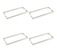 Loops 4 Pack Stylish 425mm Back To Back Pull Handle In Polished Nickel Finish - Door Handle