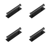Loops 4 Pack Stylish 96mm Cabinet Handle With Matt Black Finish - Kitchen Drawer Pull Handle