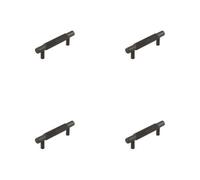Loops 4 Pack Stylish 96mm Dark Bronze Cabinet Handle For Modern Furniture - Kitchen Drawer Pull Handle